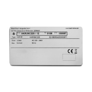 Bosch HKR39C220 Serie 4 Freistehender Elektroherd
