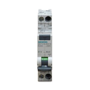 Siemens 5SV1316-6KK13 FI/LS kompakt RCBO 1P+N 6kA TypA 30mA B13 230V, Fehlerstrom- und Überlastschutz in 1TE
