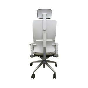 Steelcase Please Ergonomischer Bürodrehstuhl mit höhenverstellbarer Lumbalstütze für Unterstützung den ganzen Tag über, anpassbare Kopfstütze Schwarzes Leder