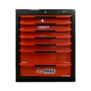KS Tools 897.0007 Werkstattwagen ECOline schwarz-rot