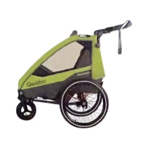 Qeridoo Kinderfahrradanhänger Sportrex2 Limited Edition Lime Green