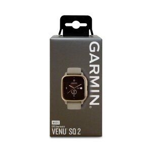 Garmin Venu Sq 2 GPS-Smartwatch in Grau/ Gold