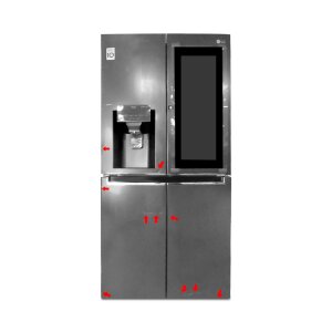 LG GMX844MCBF Side-by-Side Kühlschrank