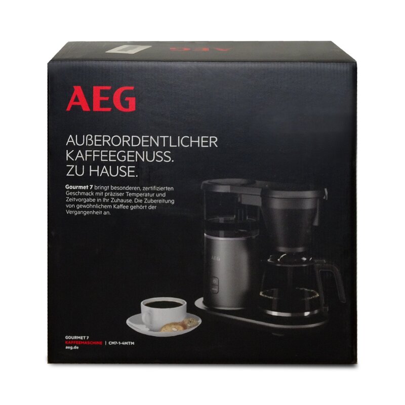 AEG CM7 Gourmet Midnight Titanium Kaffeemaschine