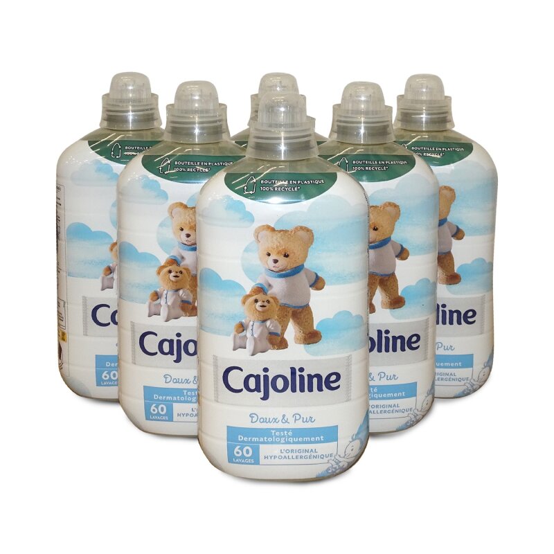 Cajoline LOriginal Weichspüler, hypoallergen, 60 Waschgänge, 6 Stück