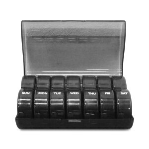 Amtier Tablettenbox 7 Tage Deutsch, Pillendose 7 Tage Wochen Tablettenbox
