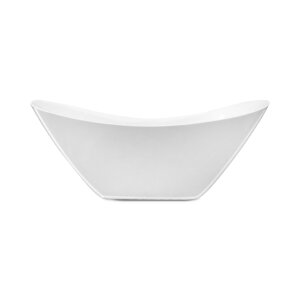 Mai & Mai V502OA freistehende Acryl-Badewanne Oval Standbadewanne Weiß 150cm