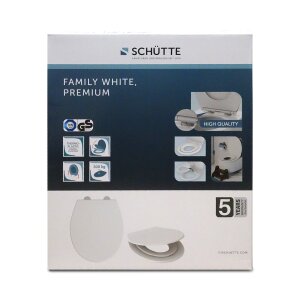 Schütte WC Sitz mit integriertem Kindersitz, TÜV geprüft & Absenkautomatik, weiß