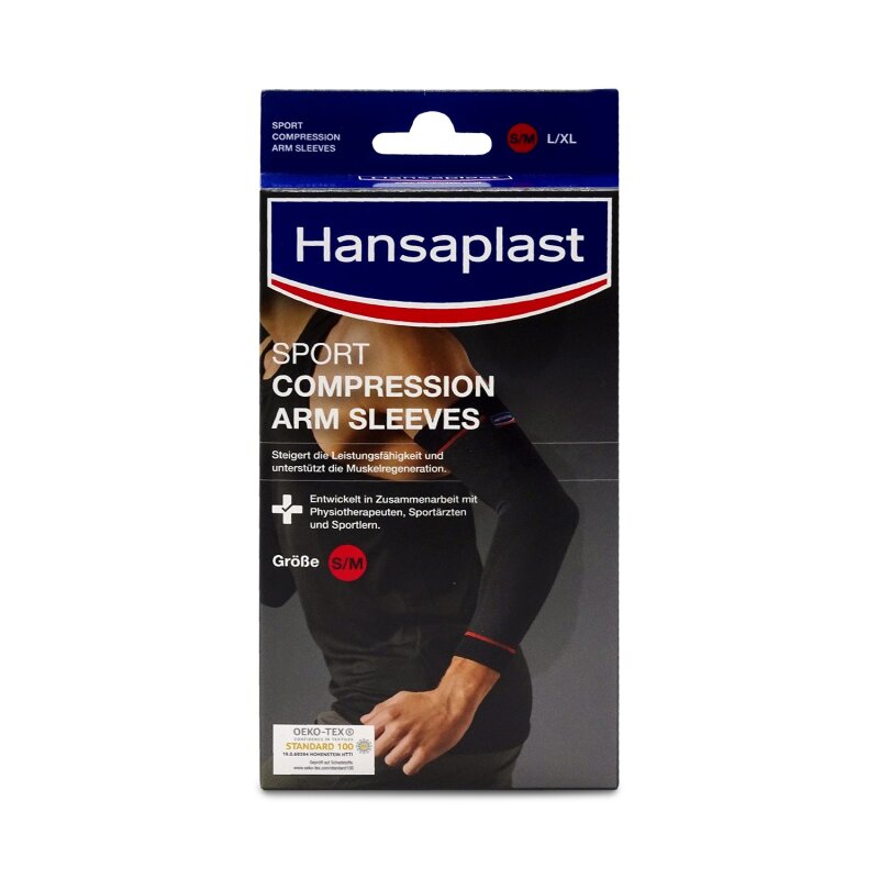 Hansaplast Sport Compression Arm-Sleeves Kompressionsbandagen Gr. M (2 Stk.)