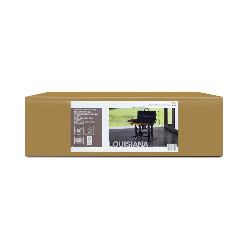 Tarrington House Louisiana Holzkohlegrill, Grillfläche 71 x 35 cm