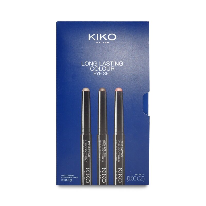 Kiko Milano Long Lasting Colour Eye Set Lidschatten-Stift-Set 01 3x1,6g