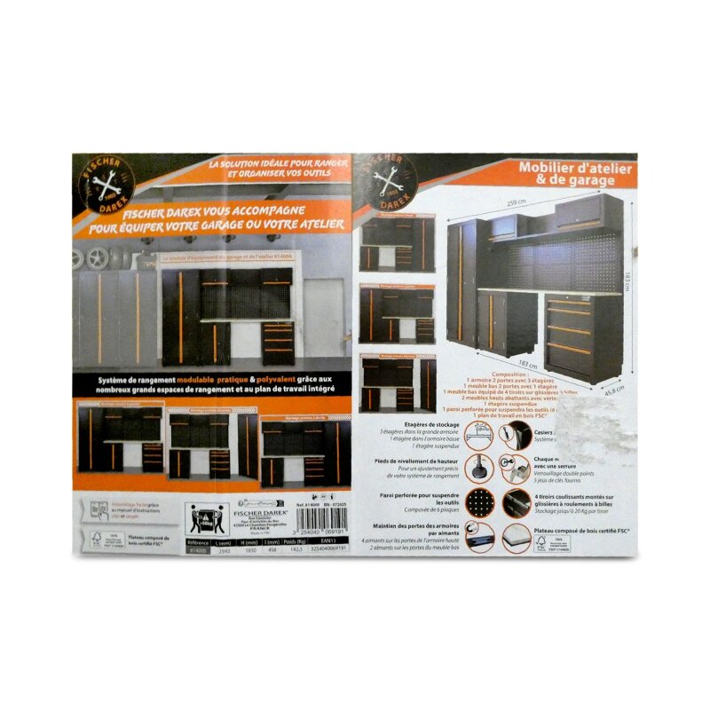 Fischer Darex 814000 Werkstatt-Schrank Stahl