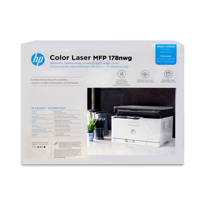 HP Color Laser MFP 178nw (4ZB96A) Farb-Laserdrucker