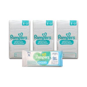 Pampers Premium Protection Größe 2 - 4kg-8kg - 150 Windeln