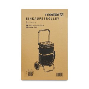Meister WU6816 Premium Einkaufstrolley 45L schwarz