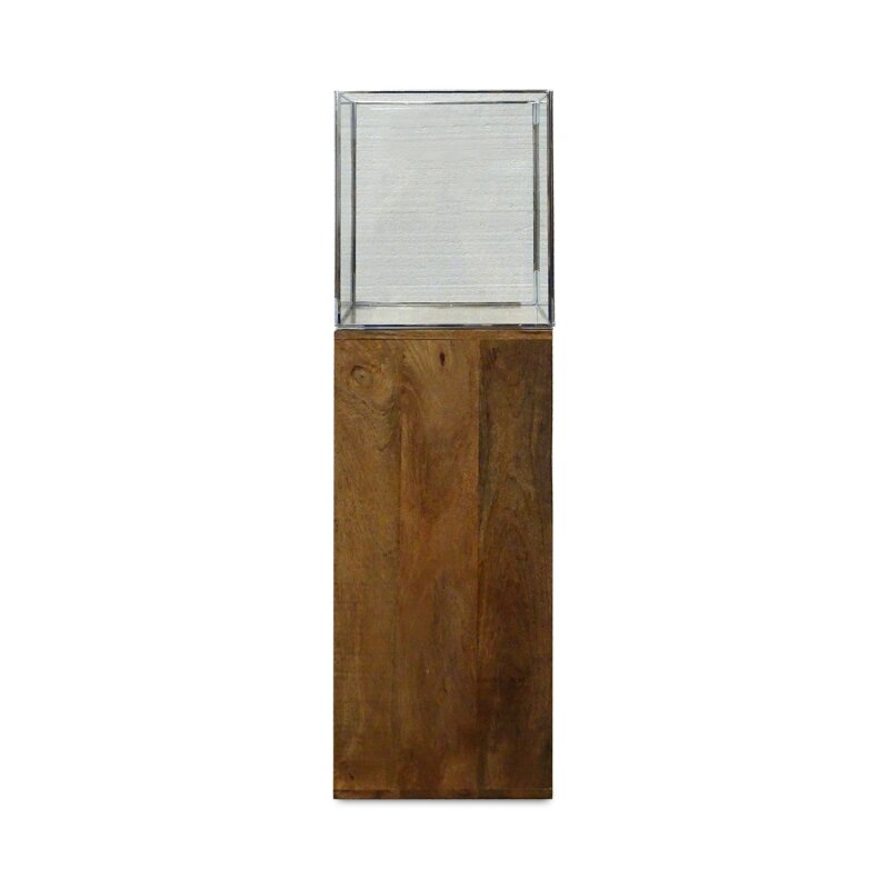 Gilde Deko Windlicht XXL Windlichtsäule Laterne Mangoholz 91cm