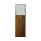 Gilde Deko Windlicht XXL Windlichtsäule Laterne Mangoholz 91cm