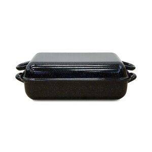 Riess 0105-022 Bräter 37 x 26 cm Ofenpfanne Kochtopf schwarz