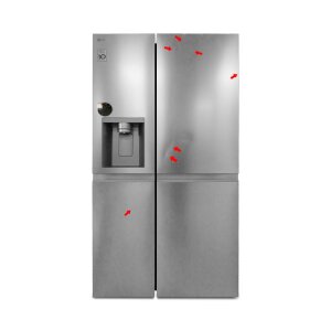 Einzelstück - LG GSLE91MBAC Side-by-Side Kühlschrank
