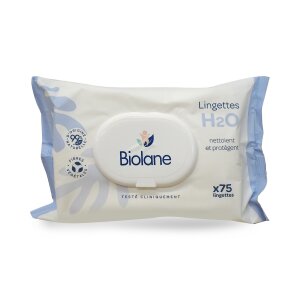 Biolane Babytücher mit Wasser – 900 Tücher – 12 x 75 cm – sanfte und effektive Reinigung – ab der Geburt