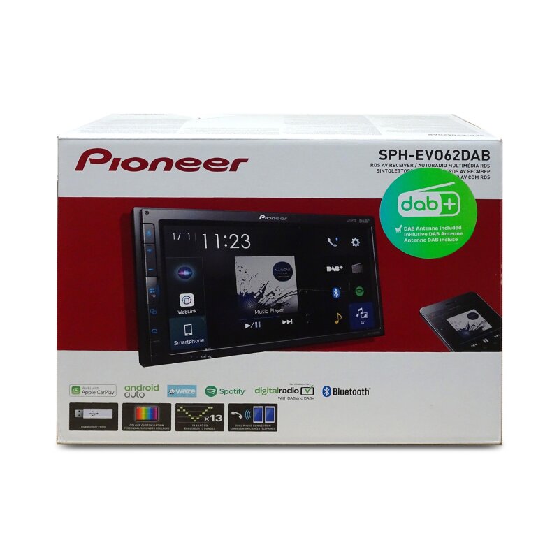 Pioneer SPH-EVO62DAB-AN Auto-Media Center 6,8 Zoll Touch Apple CarPlay Android Auto