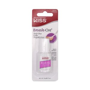 Kiss Brush-On Nail Glue Gel-Nail Polish 5ml